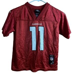 NFL Reebok Arizona Cardinals Kids Fitzgerald Jersey Size 7 Large Youth